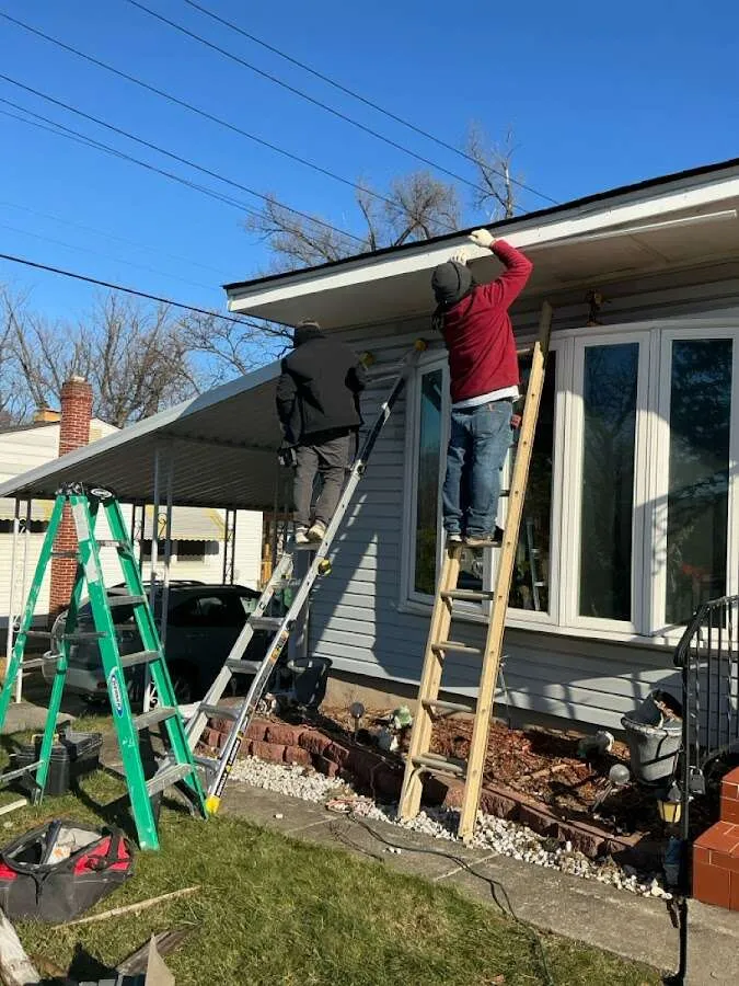 Restoration crew performing exterior repair in Union Gap